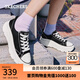 斯凱奇（Skechers）女鞋秋季潮流百搭透氣時(shí)尚板鞋帆布鞋 黑色/BLK 37