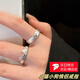 戴巖小貓和小狗戒指簡約百搭高級情侶對戒疊加可愛七夕送女友閨蜜戒指 凹凸小貓+小狗戒指可調(diào)節(jié)【一對盒裝】
