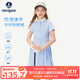 納維凱爾（Navigare）女童連衣裙夏季兒童POLO裙涼爽時(shí)尚速干舒適時(shí)間的海天空藍160