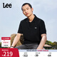 Lee25新品舒適版防曬紫外線翻領(lǐng)Logo織標(biāo)男涼感短袖polo衫休閑潮 黑色 2XL