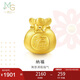 周生生七夕禮物黃金轉(zhuǎn)運珠 福袋足金串珠子 情侶手串不含繩鏈89197C定價