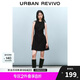 UR2025春季新款女摩登氣質(zhì)褶皺收腰顯瘦無袖連衣裙UYY750030
