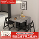伊莎蓓爾折疊巖板餐桌小戶型簡(jiǎn)約現(xiàn)代輕奢家用可伸縮飯桌帶電磁爐實(shí)木方桌 1.5米餐桌+軟包*2 意大利巖板-整裝發(fā)貨