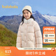 巴拉巴拉【商場(chǎng)同款】童裝兒童羽絨服女童2025年冬季毛領(lǐng)保暖外套 夢(mèng)幻粉60302-白鴨絨 150 （充絨量120g）