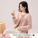 香影【咩咩絨】牛角扣羊羔毛風(fēng)短外套女2025秋冬新款毛絨仿生皮草 粉紅 L