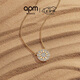 APM MonacoSoleil時(shí)尚金黃色星羅盤(pán)項(xiàng)鏈圓形吊墜七夕情人節(jié)禮物送女友