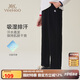 英氏（YEEHOO）男童褲子兒童長(zhǎng)褲中大童裝運(yùn)動(dòng)褲秋季吸濕排汗休閑衛(wèi)褲 黑色 165