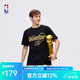 NBA官方2024-25賽季總冠軍紀念亞歷山大奪冠雷霆T恤短袖男t恤上衣 黑色(俄克拉荷馬雷霆) XL