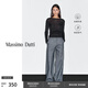 Massimo Dutti秋季新品2025女裝休閑基礎(chǔ)款風(fēng)領(lǐng)口細(xì)節(jié)純棉長(zhǎng)袖T恤06805117 黑色 M (CN 170/92A)