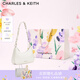 CHARLES&KEITH拉鏈簡約通勤輕便鏈條腋下包生日禮物七夕禮物CK2-20271604 Cream奶白色 S