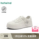 熱風(fēng)（Hotwind）厚底板鞋女鞋2025年春季新款運(yùn)動(dòng)休閑松糕鞋時(shí)尚百搭小白鞋子 03米色 37