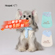 華元寵具（hoopet）狗狗衣服夏天薄款小型犬夏季貓咪西高地比熊雪納瑞寵物防掉毛衣服 白條紋領(lǐng)結米色背心 XL-胸圍52CM（建議15-20斤）