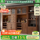 小木窩（XIAOMUWO）餐邊柜  隔斷柜實(shí)木玄關(guān)間廳酒柜靠墻地柜功能儲物餐邊柜紫金檀木  1.2米餐邊柜（3門(mén)） 組裝