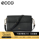 愛步（ECCO）七夕禮物  單肩包女 輕奢休閑簡約通勤斜挎包  大號方包9107776 黑色910777690000 均碼