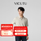 威可多（VICUTU）男士商務(wù)【慕斯衫】舒暖針織衫曠野美拉德百搭針織男友七夕禮物 米色（短袖polo） L