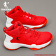 喬丹高幫籃球鞋男鞋運動(dòng)鞋2025秋冬季新款耐磨防滑減震青少年專(zhuān)業(yè)球鞋 極光紅/亮橙色 42