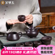 金鑲玉紫砂壺套裝功夫茶具喝茶送人禮盒宜興紫砂原礦半手工 范林強(qiáng)潘壺