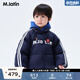 馬·拉?。∕.Latin）/童裝兒童羽絨服冬新款男小童運(yùn)動(dòng)團(tuán)戶外風(fēng)短款羽絨服 藏青 120 cm