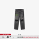 Levi's?SilverTab?25春夏新款男士美式高街破洞寬松直筒牛仔褲 灰色 31 (32)