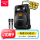 山水（SANSUI） A15-66 15英寸廣場(chǎng)舞音響 便攜式戶(hù)外音響大功率移動(dòng)藍牙戶(hù)外舞臺音響拉桿音箱帶麥克風(fēng) 旗艦版（拉桿音箱+2個(gè)話(huà)筒）