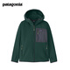 巴塔哥尼亞（Patagonia）兒童大童女士R2抓絨衣連帽開(kāi)衫 R2 TechFace 64825 CASG XXL