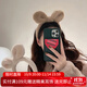 向晚 發(fā)箍毛絨兔耳朵發(fā)箍女洗臉頭箍發(fā)卡頭飾發(fā)箍高顱頂可愛(ài)發(fā)飾頭箍