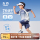 左西男童套裝速干運動夏裝2025新款兒童短袖籃球服兩件套潮 藍色 140