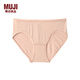 無(wú)印良品（MUJI）女式 萊賽爾纖維 低腰內褲 女士?jì)妊?褲頭 三角褲 FCE23A3S 杏黃色 L