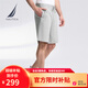 諾帝卡（NAUTICA）【商場同款】男裝春夏款親膚透氣運動休閑五分短褲男KO3220 深灰00E（232） L