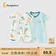 童泰（TONGTAI）嬰兒短袖連體衣夏季初生寶寶衣服新生兒外出哈衣爬服提花網(wǎng)眼 綠色 90cm