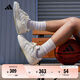 adidas ENTRAP美式校園風(fēng)低幫運(yùn)動板鞋少年感復(fù)古籃球鞋阿迪達(dá)斯 米白色/灰色   38