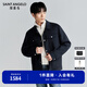 報(bào)喜鳥夾克男裝秋季款男士牛仔時(shí)尚工裝風(fēng)羊毛夾克雙面呢百搭舒適外套男 紫羅蘭 XL -50(180/100)