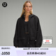 lululemon丨Scuba 女士超寬松款拉鏈連帽衫 LW3IG5S 黑色 M /L