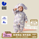 迷你巴拉【三防】羽絨連體衣嬰兒衣服寶寶萌趣爬服加厚2025秋冬新款 紫色調(diào)00377 90 【充絨量81.9g】