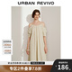 UR2025春季新款女裝休閑波嬉風(fēng)超寬松系帶連衣裙UWH750015 淺卡其 (偏寬松) S (XS-S)