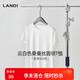 藍地短袖t恤女2025夏季新款簡約純色百搭打底衫圓領(lǐng)半袖上 白色 L