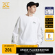 卡賓男裝寬松衛衣24秋冬新款上衣字母圖案商場(chǎng)同款H3244164042 漂白色02 L /175/50