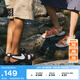 耐克（NIKE）官方男女童SUNRAY ADJUST 6大童涼鞋夏季沙灘輕便DX5544 002黑/白色 40