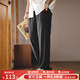 馬登工裝 美式休閑Easypants華夫格衛褲運動(dòng)莫代爾束腳直筒長(cháng)褲子男秋 黑色 3XL