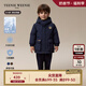 Teenie Weenie Kids小熊童裝24秋男女寶寶經(jīng)典三防刺繡派克羽絨服 藏青色 120cm