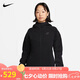 耐克(NIKE)女春秋連帽夾克外套 休閑運動  FB8339-010黑色XL