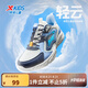 特步（XTEP）【輕云】男童鞋夏季網(wǎng)面透氣兒童運(yùn)動(dòng)鞋框子涼鞋魔術(shù)貼中大童鞋子 帆白/深邃藍(lán)/毛月藍(lán) 36