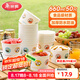 美麗雅一次性碗食品級加厚紙碗660ml*50只圓形飯盒外賣打包盒野餐盒湯碗