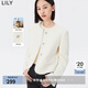 LILY新款女裝優(yōu)雅氣質(zhì)小香風(fēng)白色短外套通勤女小個(gè)子 601白色 S