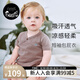 nest designs嬰兒短袖連體衣夏季竹纖維和尚服新生寶寶包屁衣 漿果紫 73cm （和尚衣款）