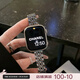 Z&Y適用蘋果手表iWatchs9表帶金屬不銹鋼AppleWatch高級感ultra細(xì)款夏天s8鏈條s10蝴蝶扣ins風(fēng)女款 銀色 46mm表盤【適用新品10代iwatch]