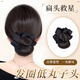 骉祥丸子頭假發(fā)發(fā)圈女抓夾仿真發(fā)飽滿(mǎn)后腦勺低扎花苞頭盤(pán)發(fā)假發(fā)包y 韓系發(fā)圈低丸子頭【棕黑色】