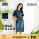 森馬（Semir）森柔牛仔|商場同款牛仔連衣裙女腰帶2025夏季工裝裙103325114001