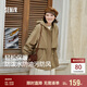 森馬（Semir）防護(hù)外套|外套女中長款插肩袖三防秋季防風(fēng)連帽衣服101524109002