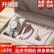 歐利時（OLEVS）瑞士認證品牌手表女機械表全自動女士手表夜光時尚女表送老婆 銀白鋼帶/98%選擇升級版+終身保